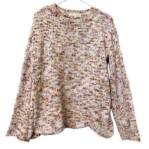 Madison + Hudson Long Sleeve Chenille Knitted Confetti Multicolor Sweater Medium